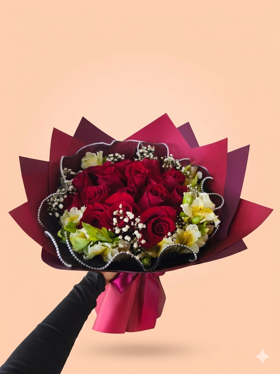 Ramo Buchon Grand Roses